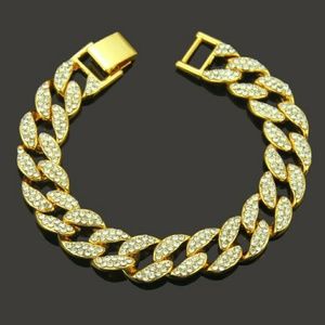 Hip hop Cuban Curb Link Chain Bracelet for men's